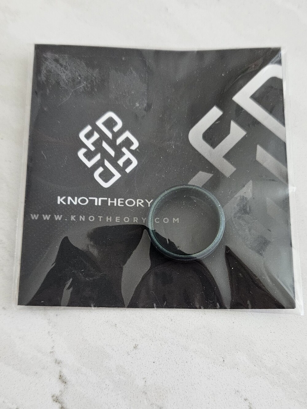 Knot Theory Nothern Lights Step Edge Ring Size 11
